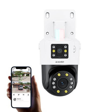 C298 Pro 8MP(4MP+4MP) Dual-Lens PT PoE Add-on Kamera