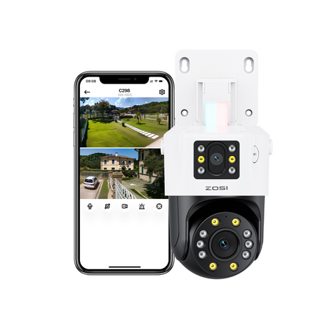 C298 Pro 8MP(4MP+4MP) Dual-Lens PT PoE Add-on Kamera