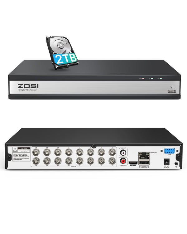 2MP 16-Kanal-Videorekorder DVR + Bulit-in-Festplatte(ZR16FK)